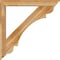 Ekena Millwork Olympic Traditional Rough Sawn Bracket w/ Offset Brace, Western Red Cedar, 6"W x 42"D x 42"H BKT0604X42X42OLY01RWR - alternate 3
